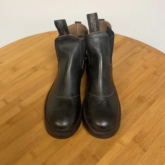 Ralph Lauren Hand Burnished Leather Chelsea Unisex Boots - Picture 3 of 14